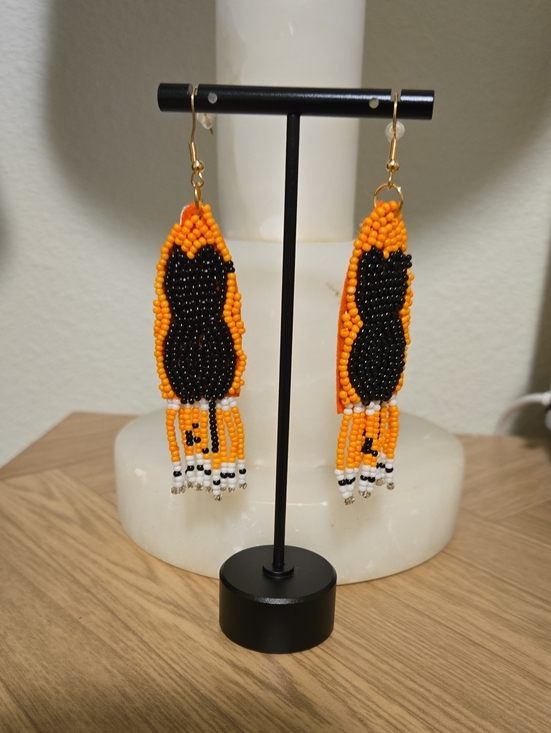Jewelry - Halloween Cat Earrings NWT